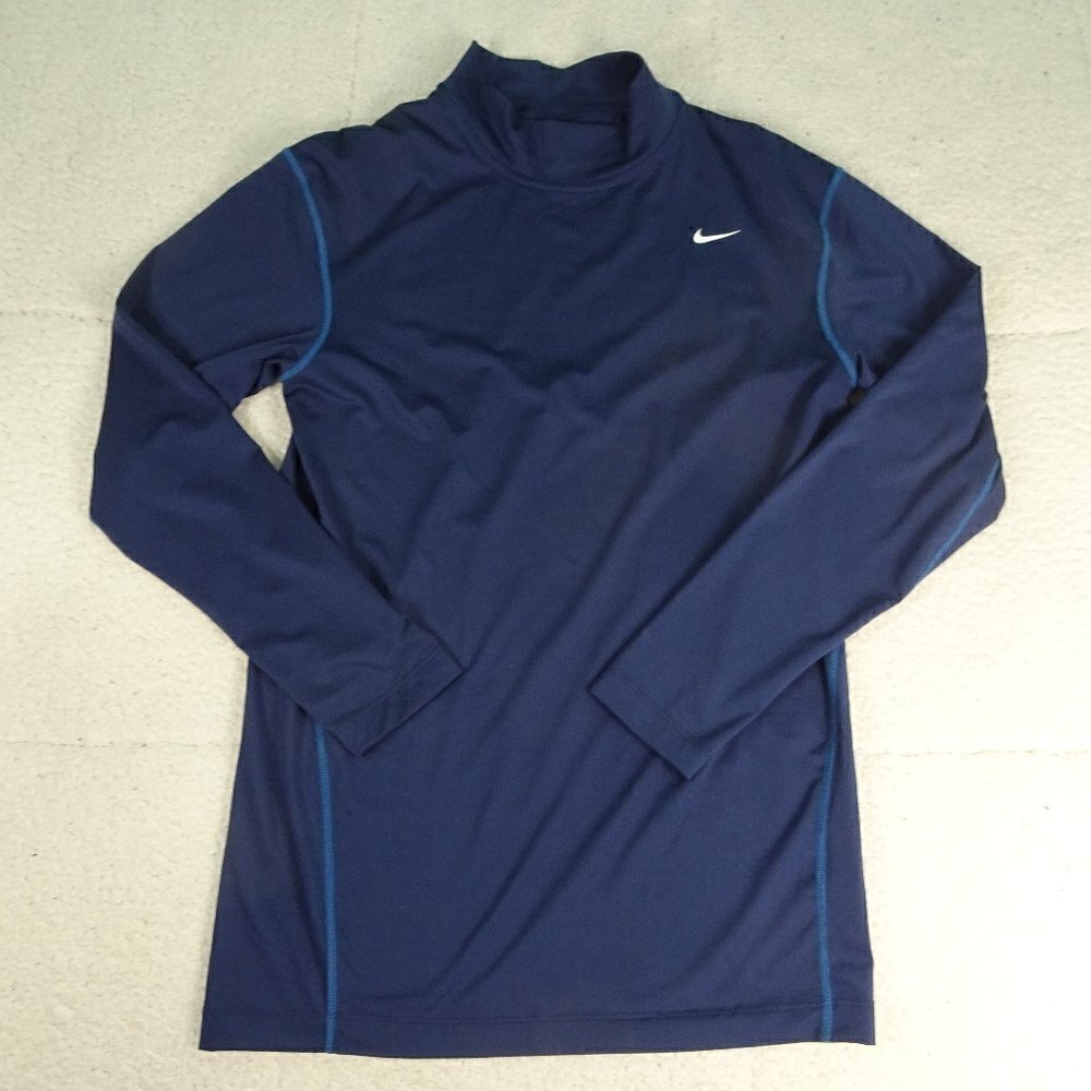 Nike FitDry L/S Blue Base Layer Shirt XXL